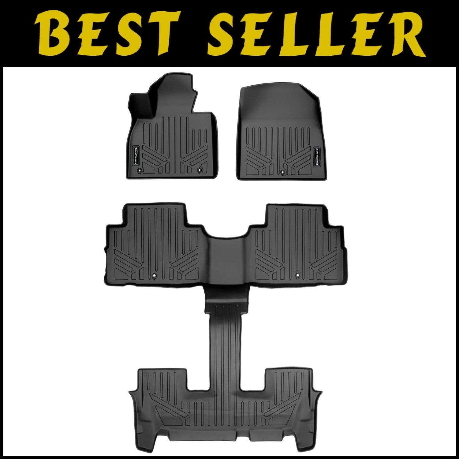 Durable 2-Row Floor Liners for 2020-2025 Hyundai Palisade - Easy to Clean