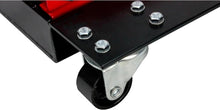 Load image into Gallery viewer, Wide Motorcycle Scissor Jack with Dolly - 1100 lbs Capacity for Easy Maintenance