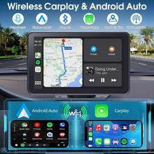 Load image into Gallery viewer, Advanced 7" Portable CarPlay Screen with Backup Camera &amp; Real-Time Navigation