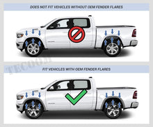 Load image into Gallery viewer, Durable ABS Mud Flaps Splash Guards Set for 2019-2024 Ram 1500 with Flares