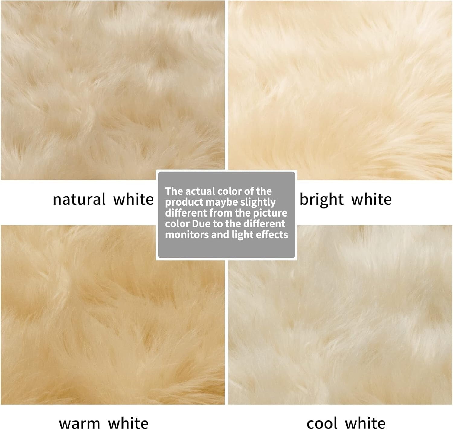 Luxurious 4x6 Feet Beige Faux Sheepskin Shaggy Area Rug for Comfort & Elegance