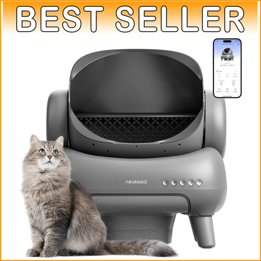 Open-Top Self-Cleaning Cat Litter Box with APP Control - Odor-Free Convenience