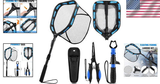 Floating Fishing Net Combo with Telescopic Pole - Ideal for Steelhead & Salmon