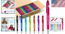 Load image into Gallery viewer, Bulk 100 Retractable Ballpoint Pens with Positive Quotes - Perfect for Gifting