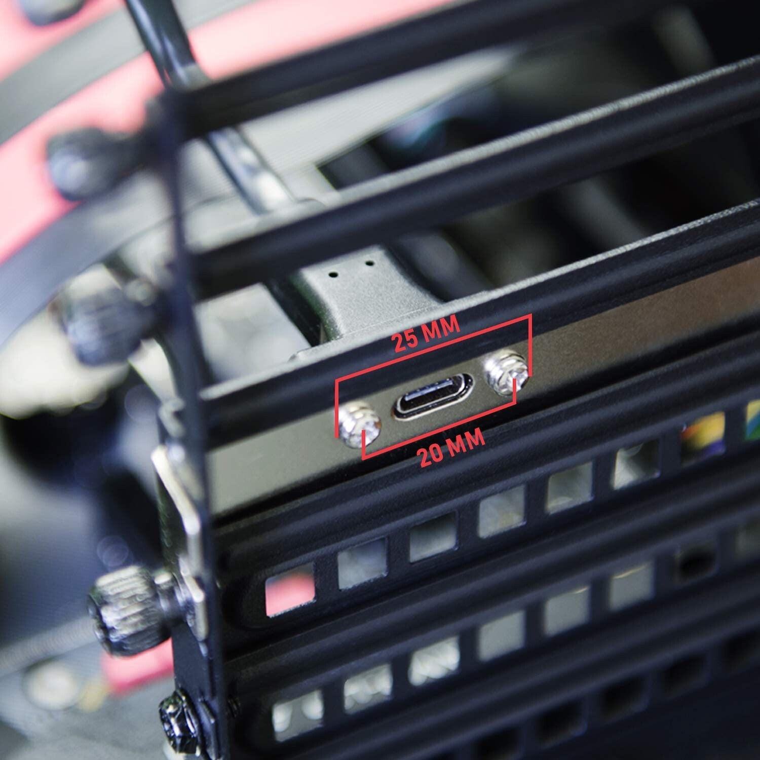 Secure USB-C Internal Extension Adapter with Gold-Plated Connections - 80cm