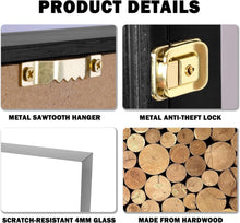 Load image into Gallery viewer, Elegant Black Knife Display Cabinet with Anti-Theft Lock and Custom Shelves