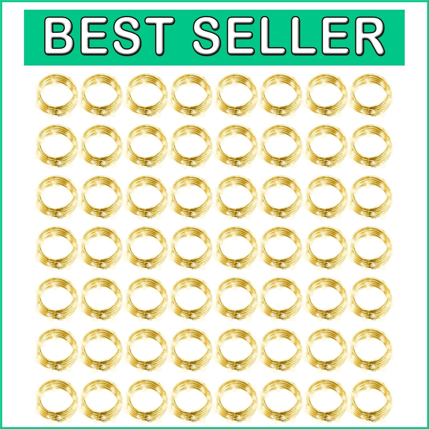 Flexible 7-Ft Fairy Lights - 100 Count, Waterproof LED String for Creative Decor