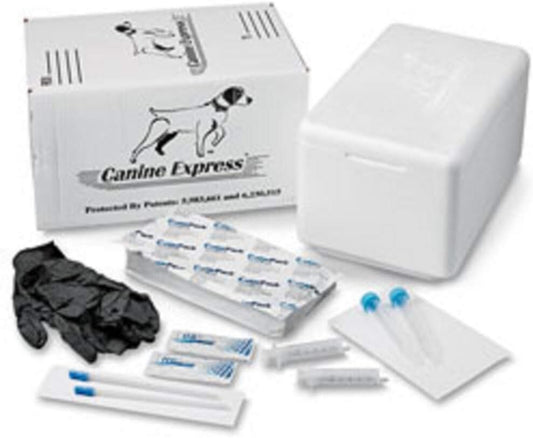 Professional Disposable Semen Transport for Dogs - Includes Gloves and Coolant