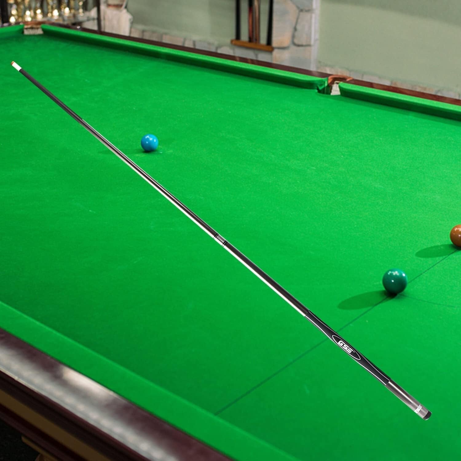 Stylish 58" Titanium and Fiberglass Billiards Cue - 12.7 mm Tip, Various Weights