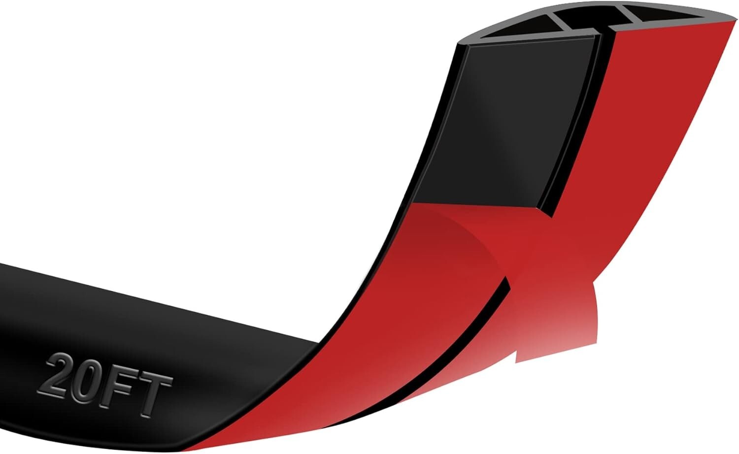 Flexible 20Ft Cable Protector with Heavy Duty Adhesive: Perfect for Any Surface