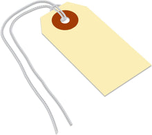 Load image into Gallery viewer, Durable Manila Blank Shipping Tags with Pre-Attached Strings - Pack of 1000
