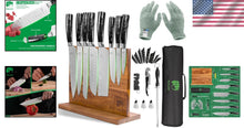 Load image into Gallery viewer, Professional 15-Piece Knife Collection with Magnetic Holder - Unmatched Quality