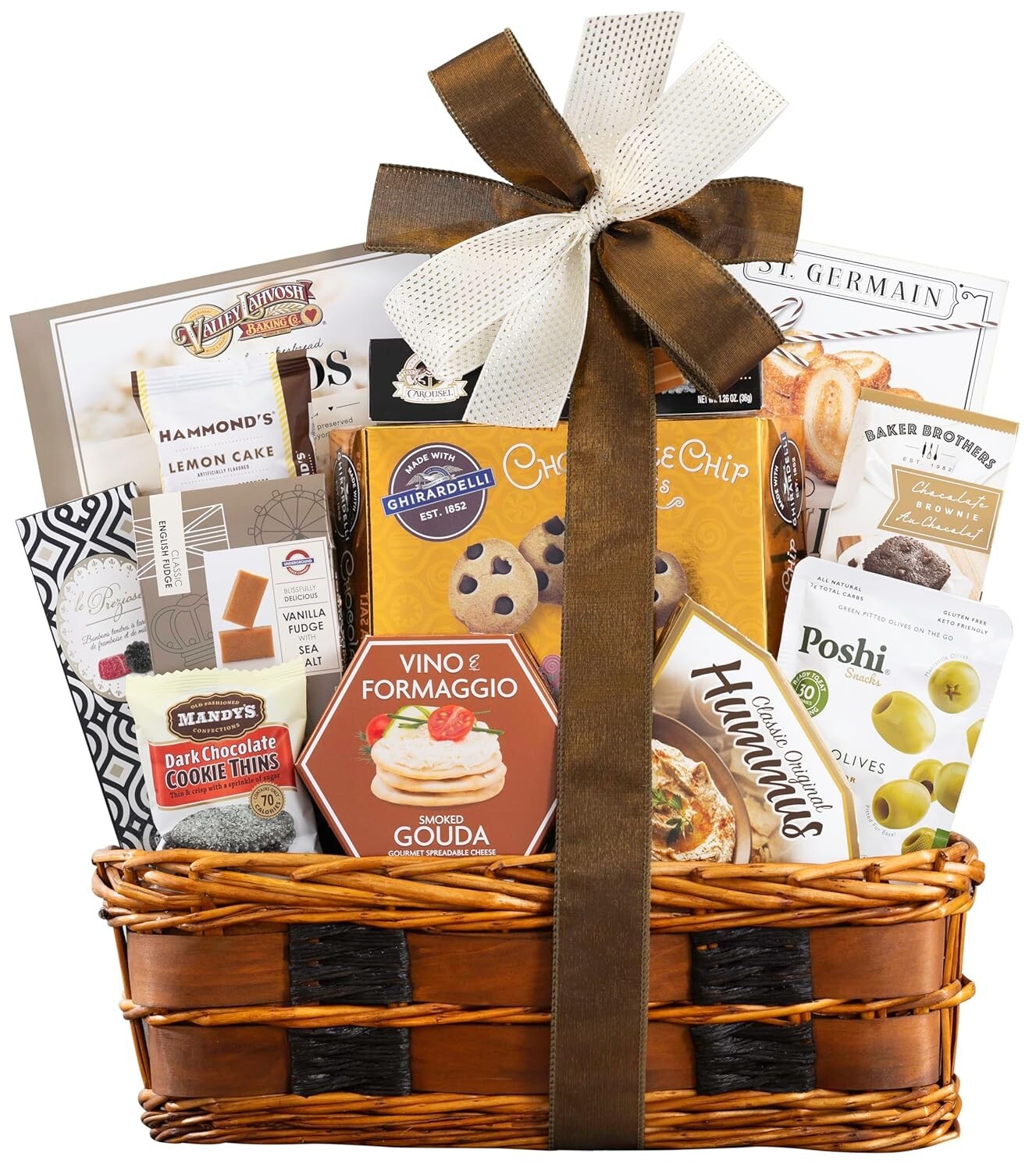 Assorted Gourmet Snack Gift Basket with Personalized Message for Every Occasion