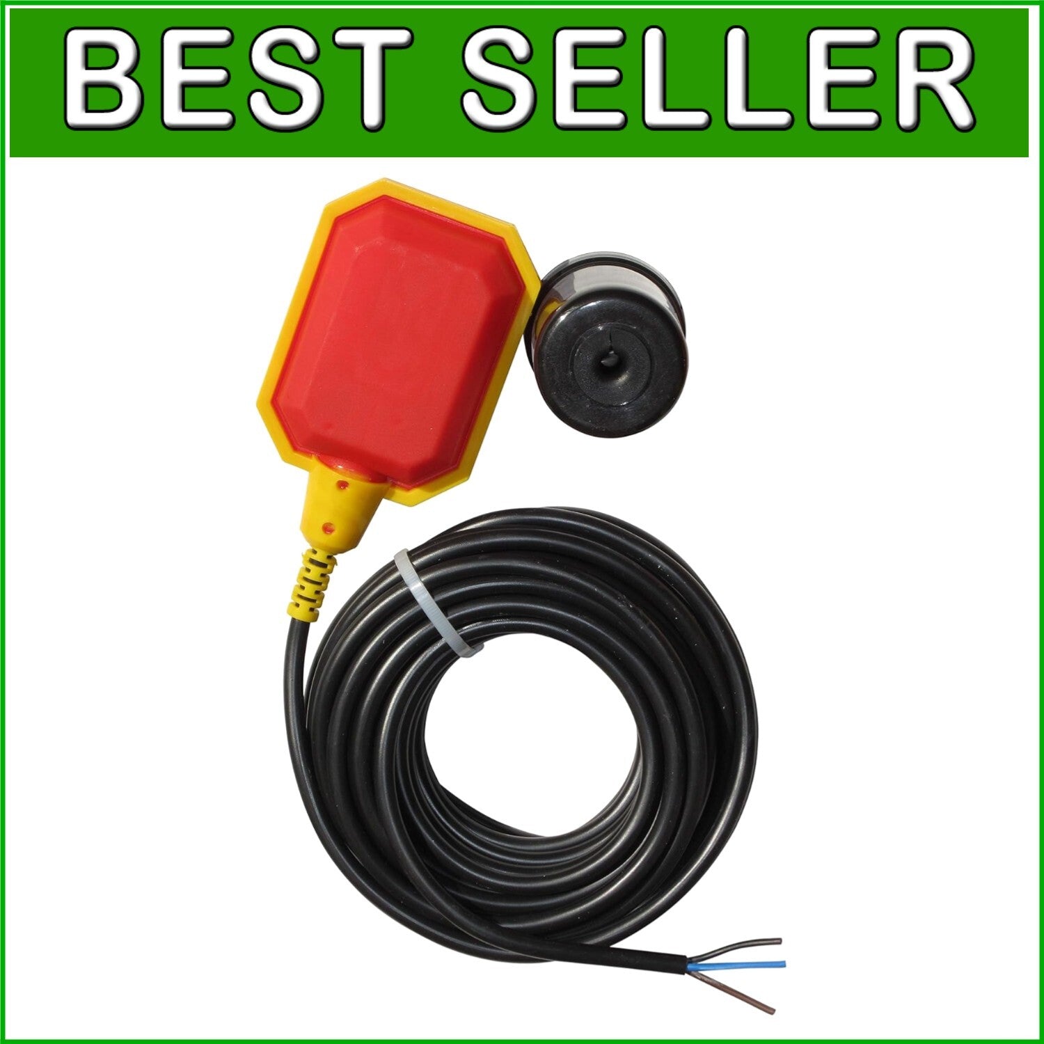 Water Level Sensor Float Switch – Adjustable 33-Ft Cord & Non-Corrosive Casing