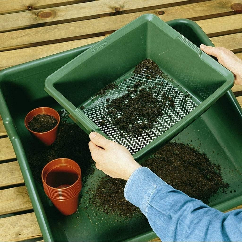 Multi-Purpose Garden Sieve - 13.8" Galvanized Sifter with Two Heavy-Duty Screens