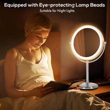 Load image into Gallery viewer, High-Definition 9" Rechargeable Makeup Mirror - Touch Dimmable &amp; Travel-Friendly