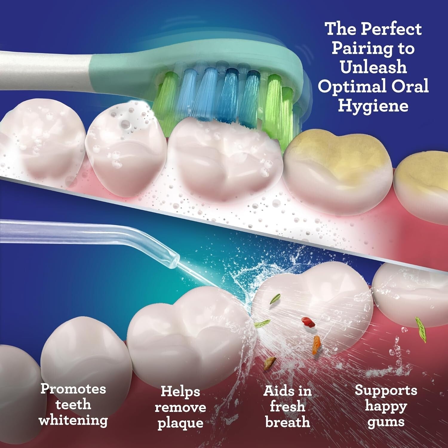 Lion & Lamb Kit 2.0: Electric Toothbrush & Water Flosser Combo for Superior Care