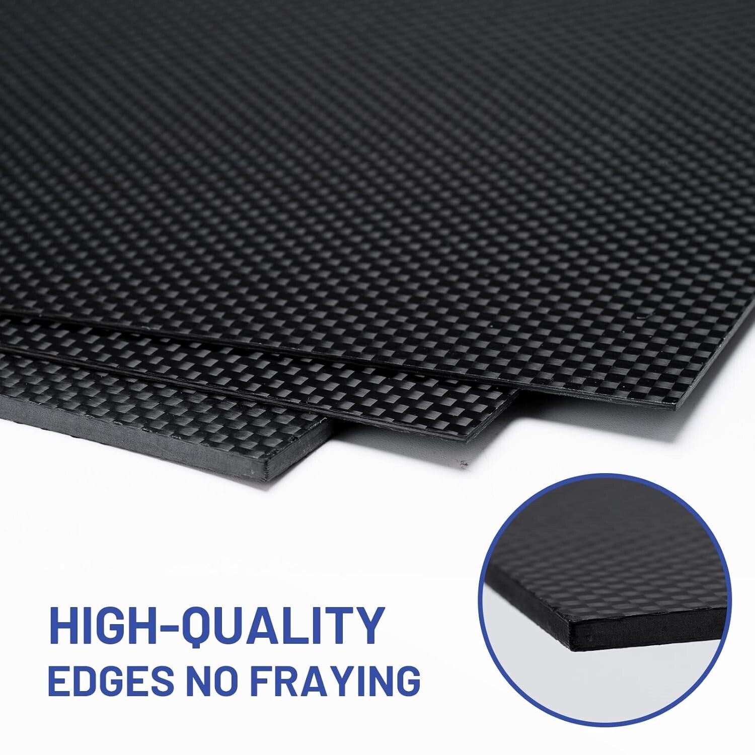Super Lightweight Gloss Carbon Fiber Sheets 400x500x1.5mm for Custom Models