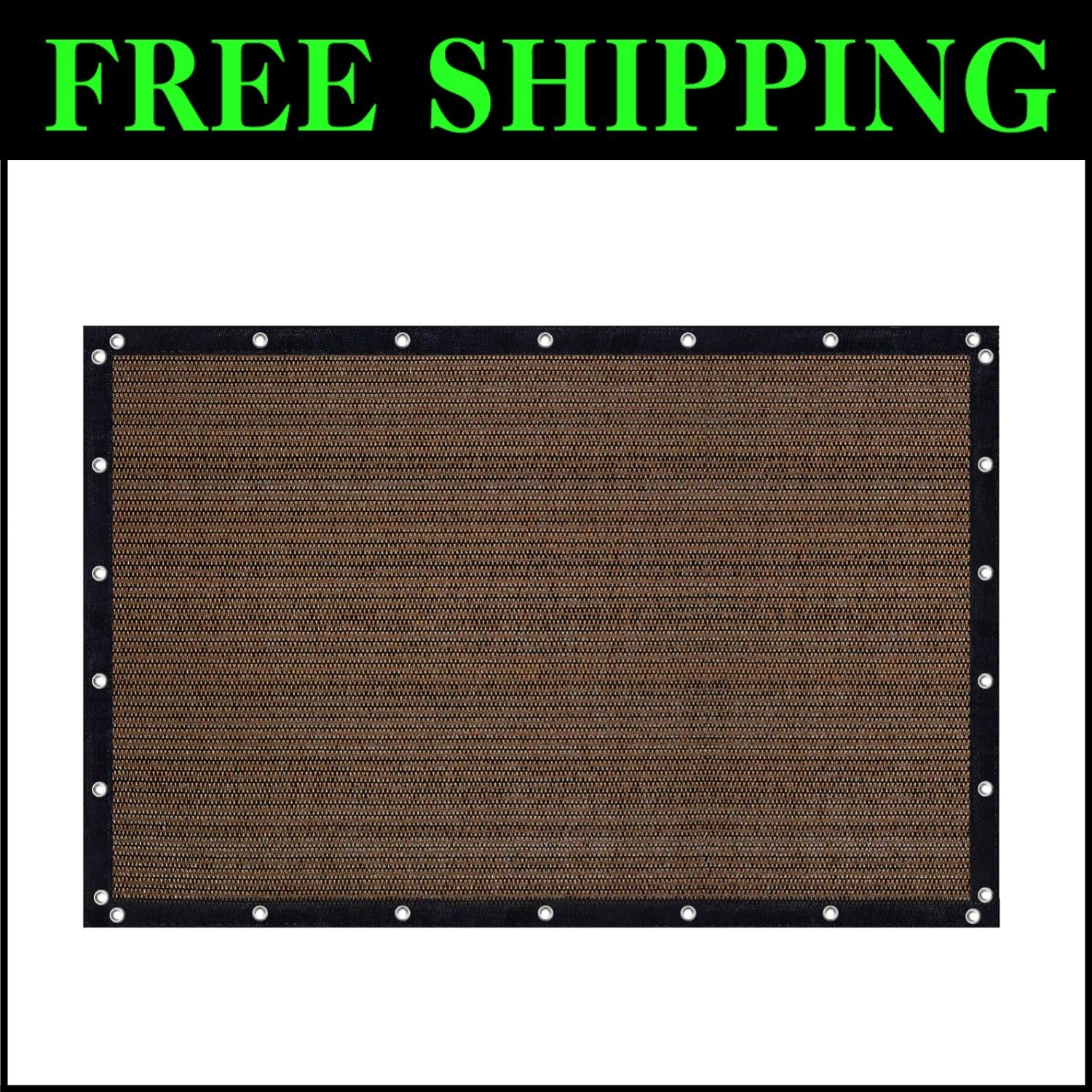 Versatile 8x10 FT Privacy Shade Fabric with Double Grommets for Outdoor Spaces