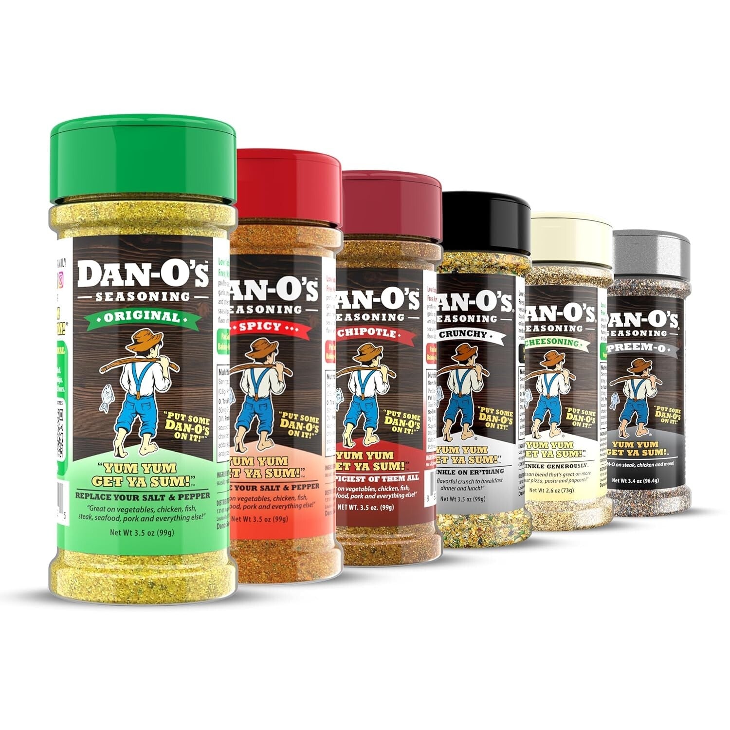 Dan-O's 6-Bottle Seasoning Pantry Pack - Bold All-Purpose Flavors for Every Dish