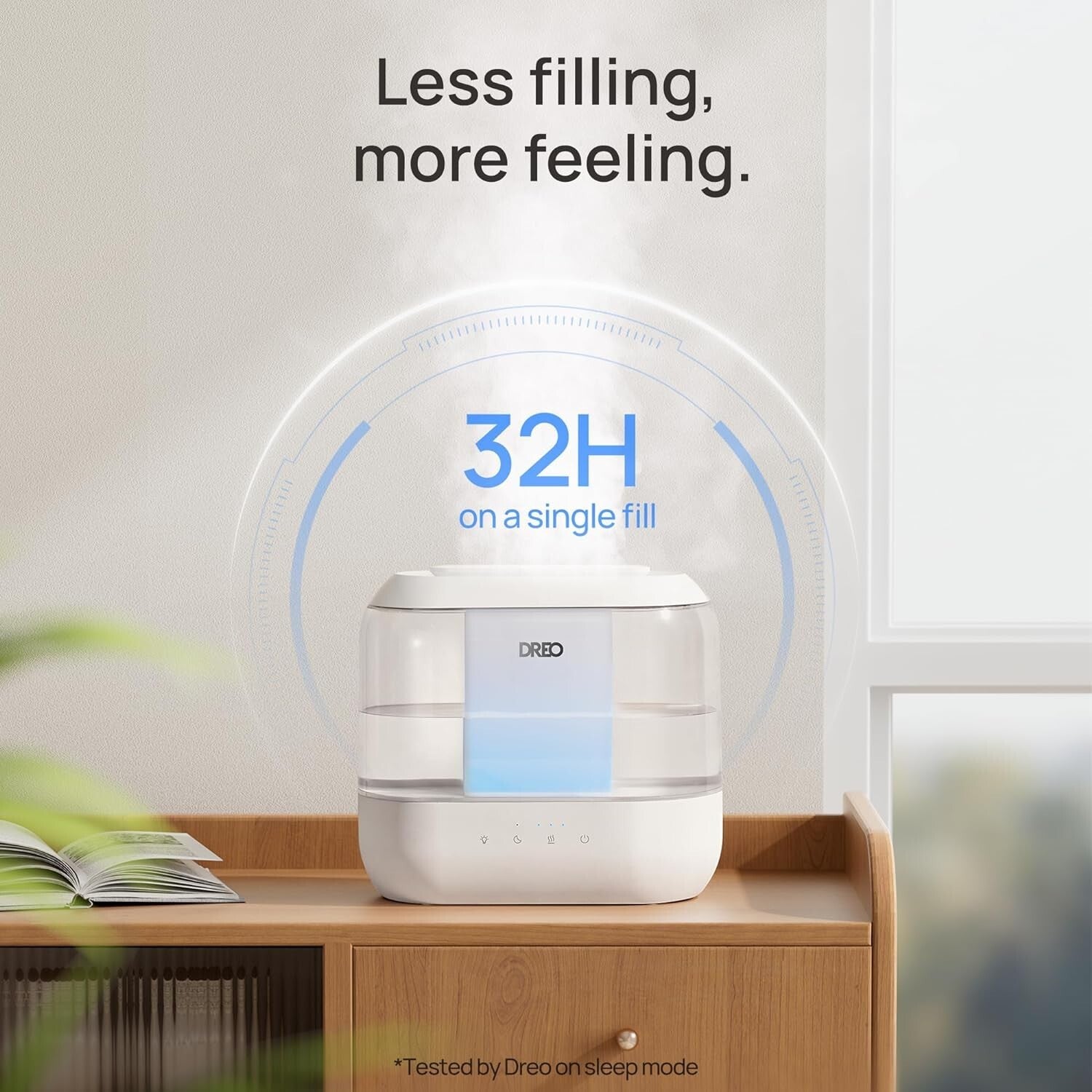 Whisper-Quiet 4L Humidifier with Night Light – Ideal for Baby Nursery & Bedroom