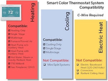 Load image into Gallery viewer, Wi-Fi Programmable Touch Screen Thermostat - Custom Colors, Smart Response Tech