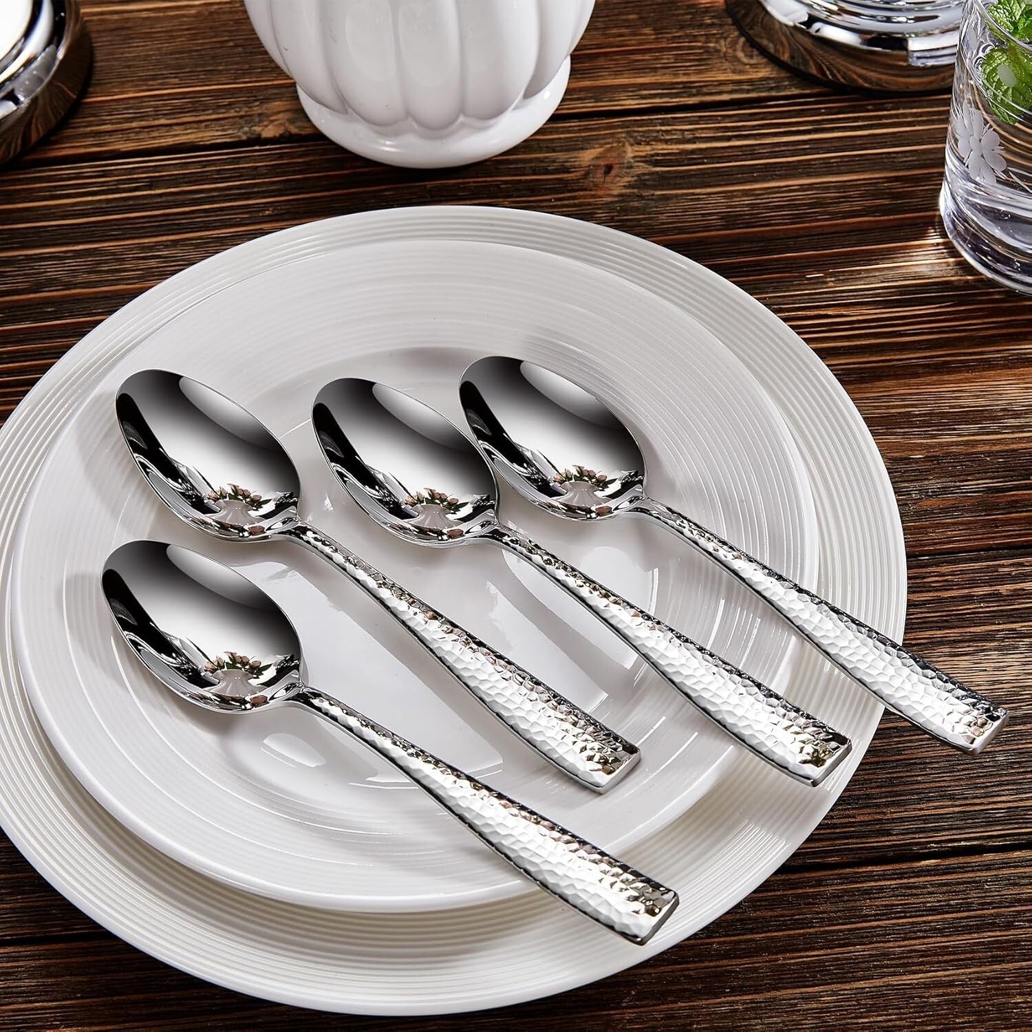 Elegant 65-Piece Premium Stainless Steel Flatware Set - Comfort & Durability
