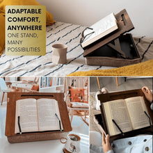 Load image into Gallery viewer, Compact &amp; Portable Book Stand with Storage - Ideal for Recipes &amp; Sheet Music