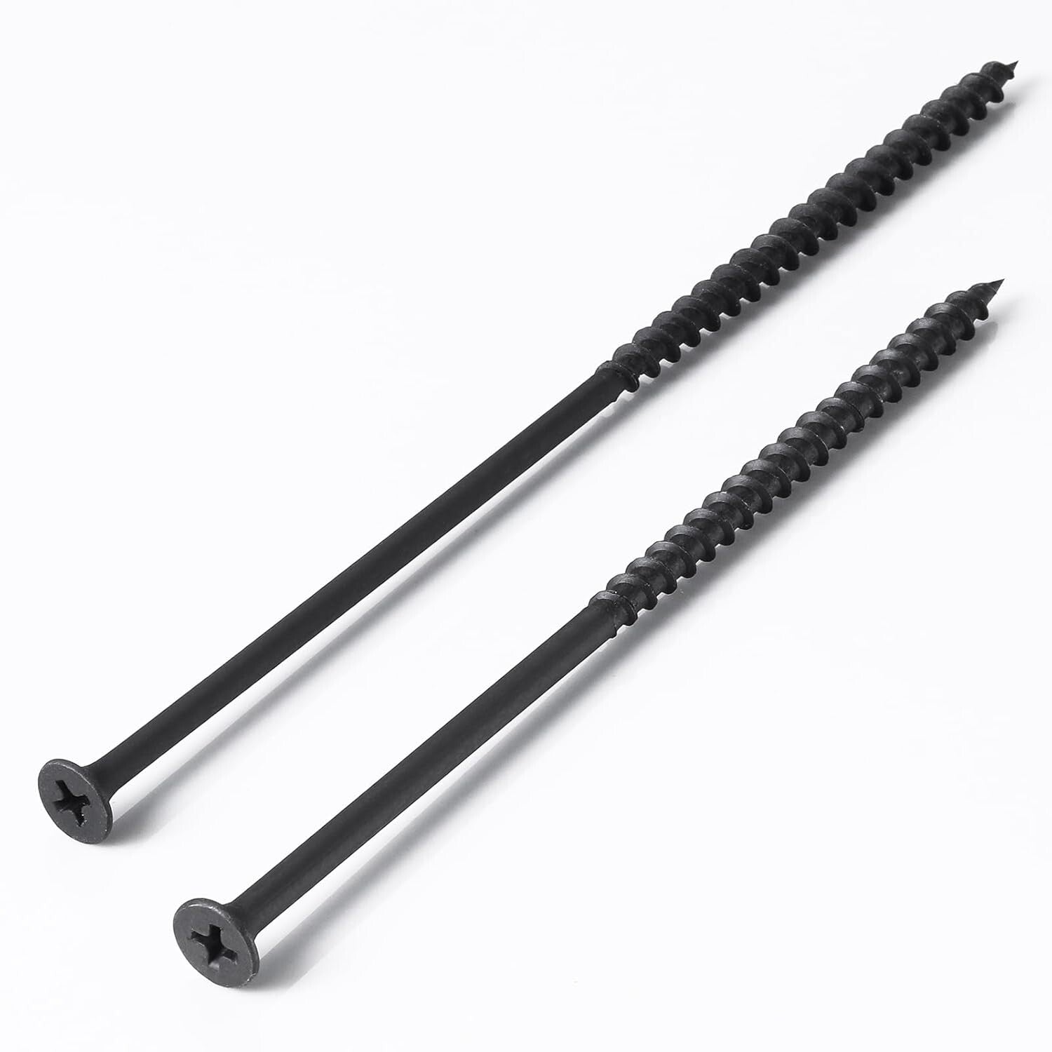 Durable 15 Lbs Coarse Threaded Black Screws - Ideal for Wood & Drywall