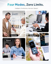 Load image into Gallery viewer, AI Voice Recorder with 5-Language Transcription &amp; Noise Reduction - Compact Size