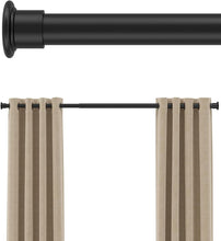 Load image into Gallery viewer, Heavy-Duty Adjustable Tension Curtain Rod 42-123in - No Drill &amp; Anti-Slip Design