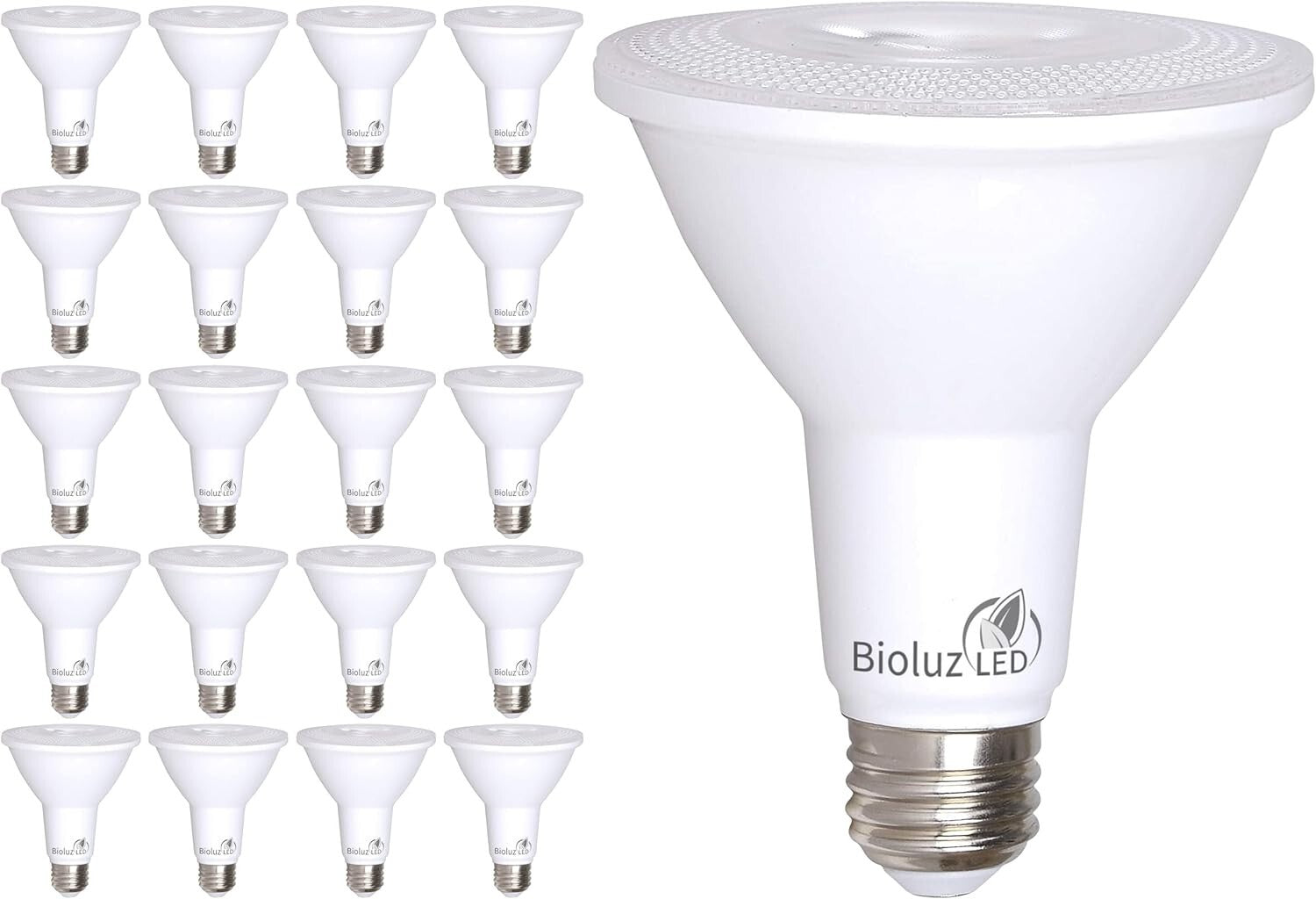 Energy-Efficient 20-Pack LED Bulbs, 3000K Soft White, Dimmable & Flicker-Free