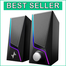 Load image into Gallery viewer, Dynamic Bass-Boost Computer Speakers with Touch Control Lighting for Gaming