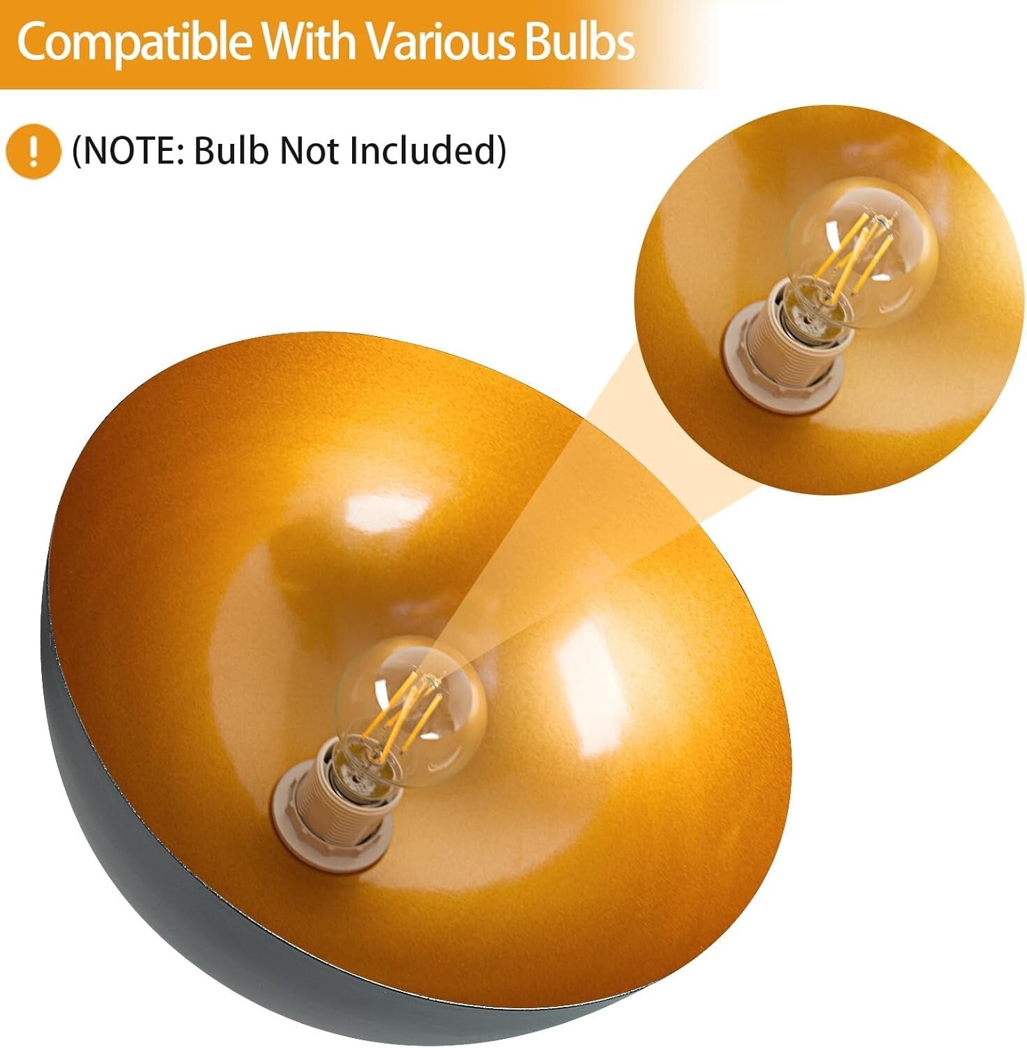 Versatile Black Gold Adjustable Pendant Lights – Ideal for Dining & Living Rooms