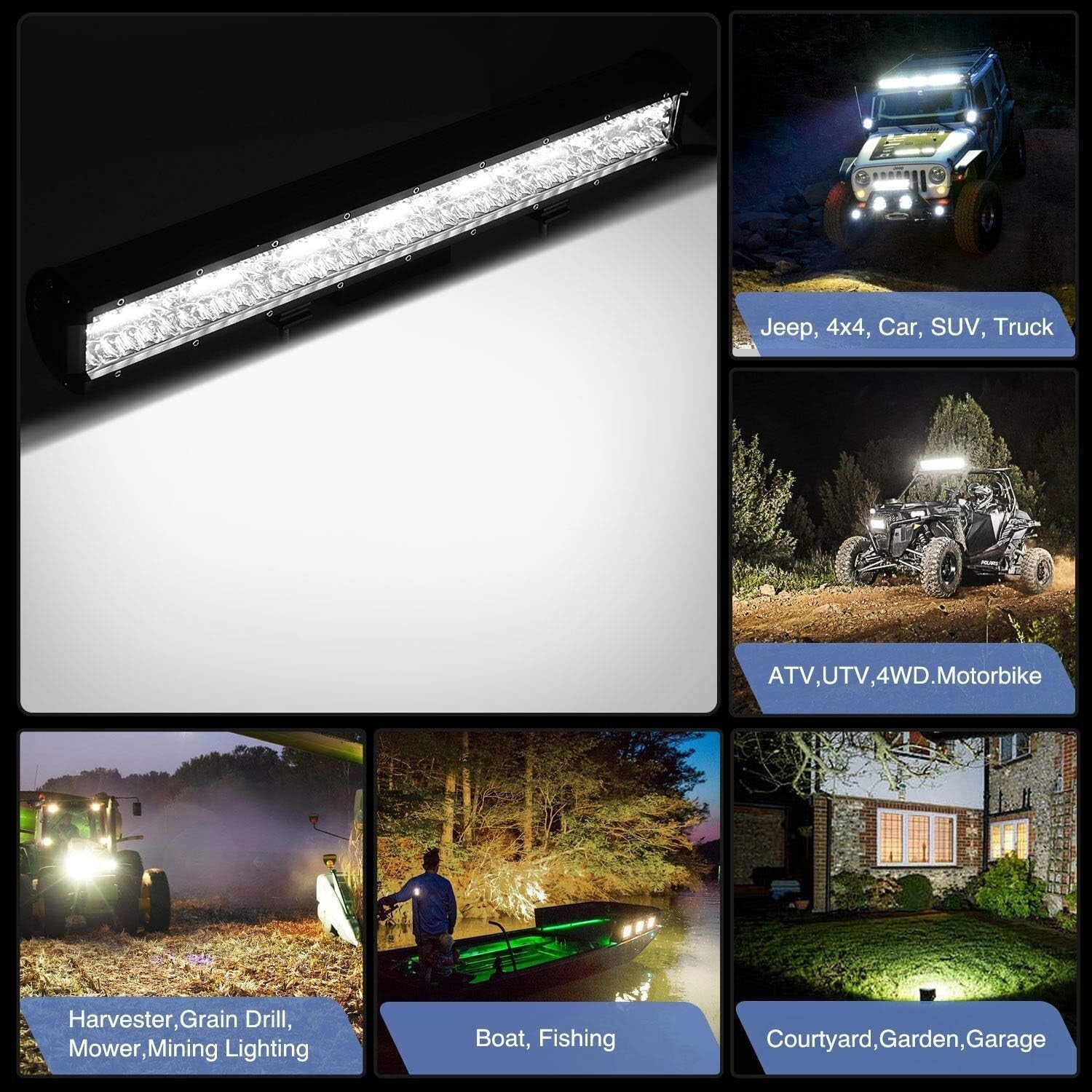 Bright 42000LM LED Light Bar with Durable Aluminum Build and 2-Year Warranty