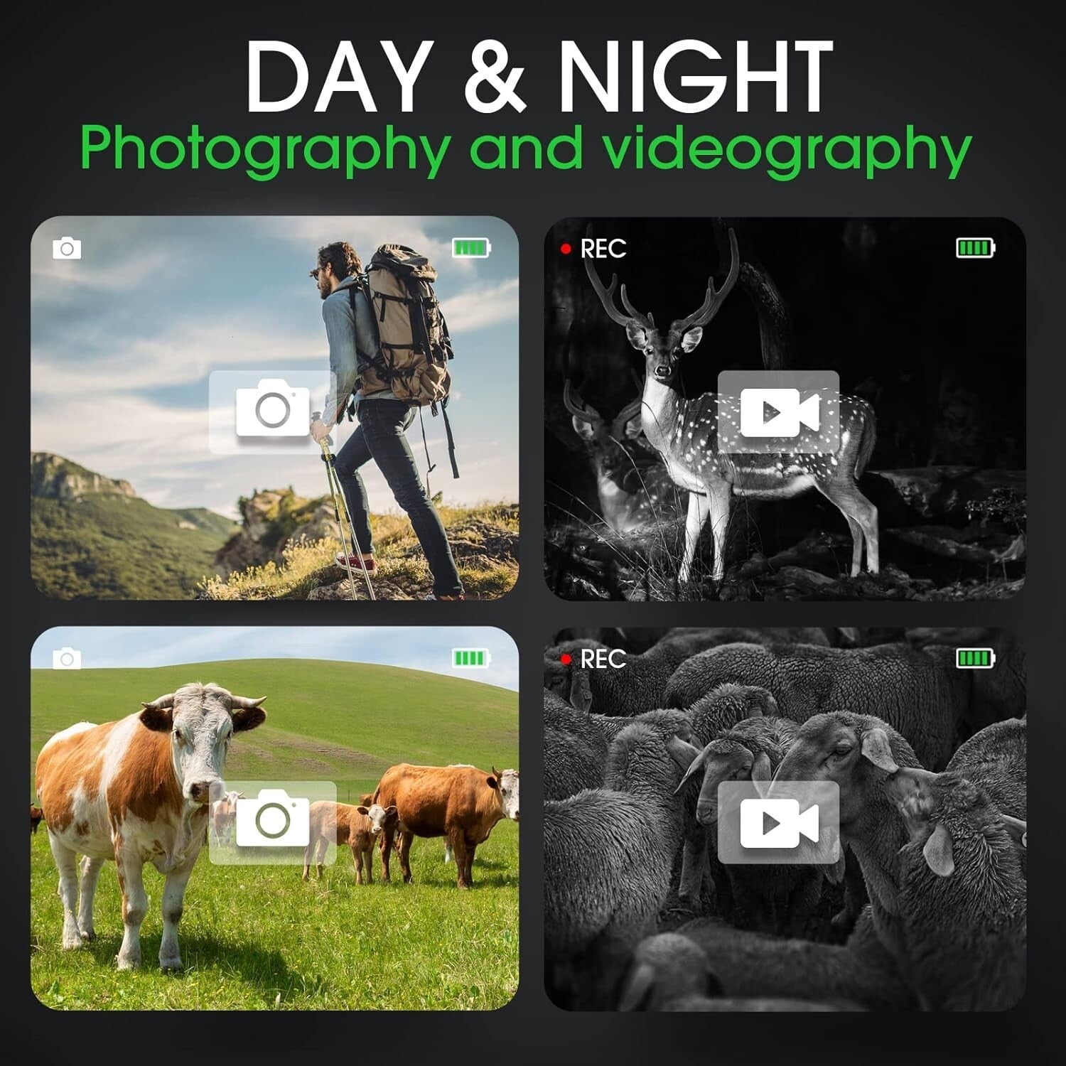 Compact 850nm Infrared Monocular for Hunting and Outdoor Wildlife Viewing