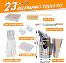 Load image into Gallery viewer, Durable 22-Piece Beekeeping Tools Set with Tote - Essential for Every Beekeeper