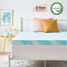 Load image into Gallery viewer, CertiPUR Certified 4-Inch Plush Gel Memory Foam Topper - Refresh Your Sleep