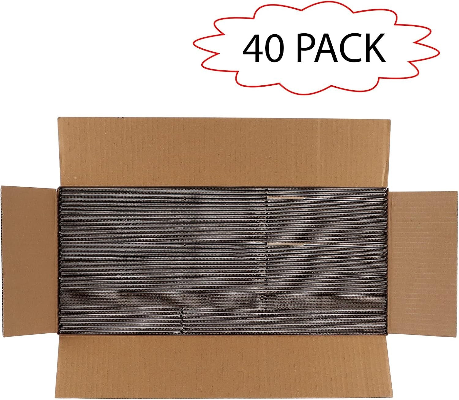 Easy-Assembly 40-Pack 10x6x6 Shipping Boxes - Recyclable Cardboard Solution