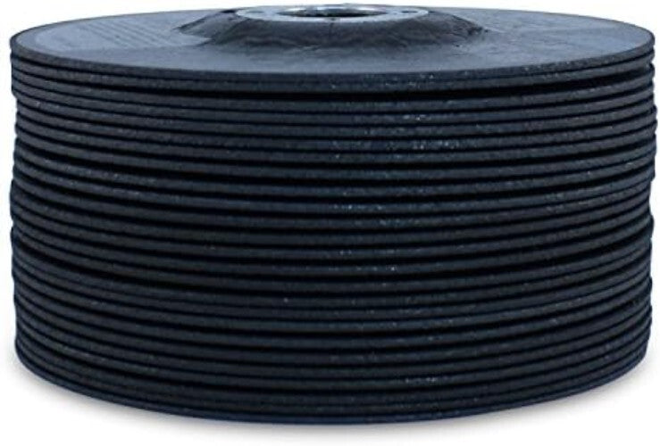 Coarse Grit Depressed Center 6” Cut Off Wheels - 25 Discs for Angle Grinders