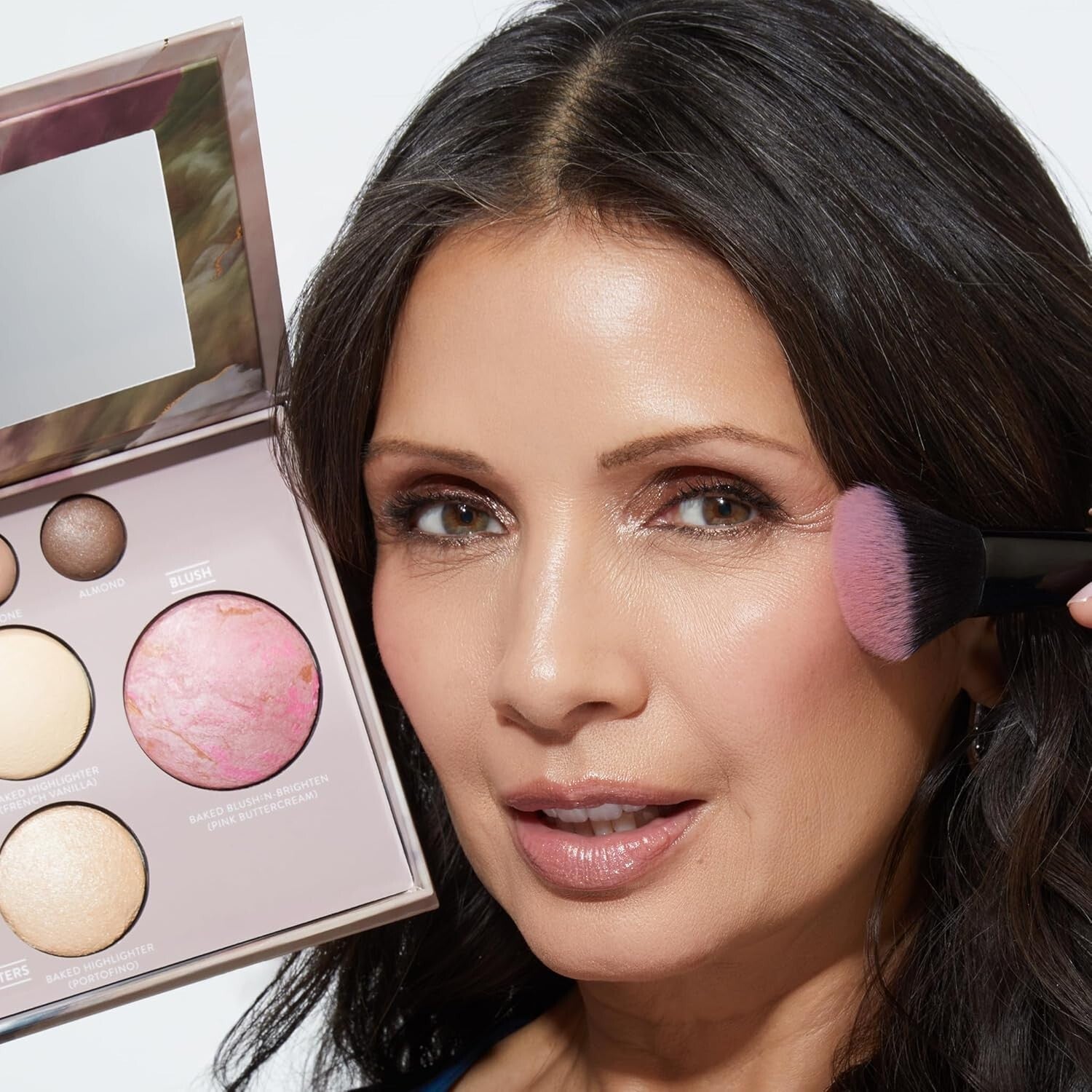 All-in-One Makeup Palette for Travel: Bronzer, Blush, Highlighters & Eyeshadows