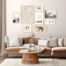 Load image into Gallery viewer, Natural Finish 12x16 Wall Frames with Mat - Ideal for Home Display, Set of 4