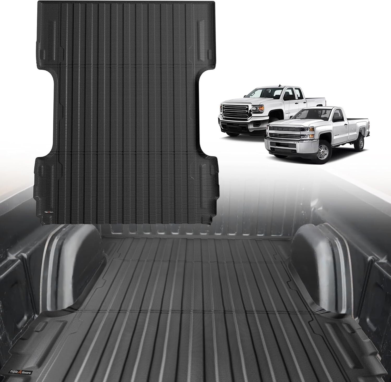 Precision-Fit TPE Pickup Mat with Anti-Slip Design for Silverado/Sierra 6.6FT