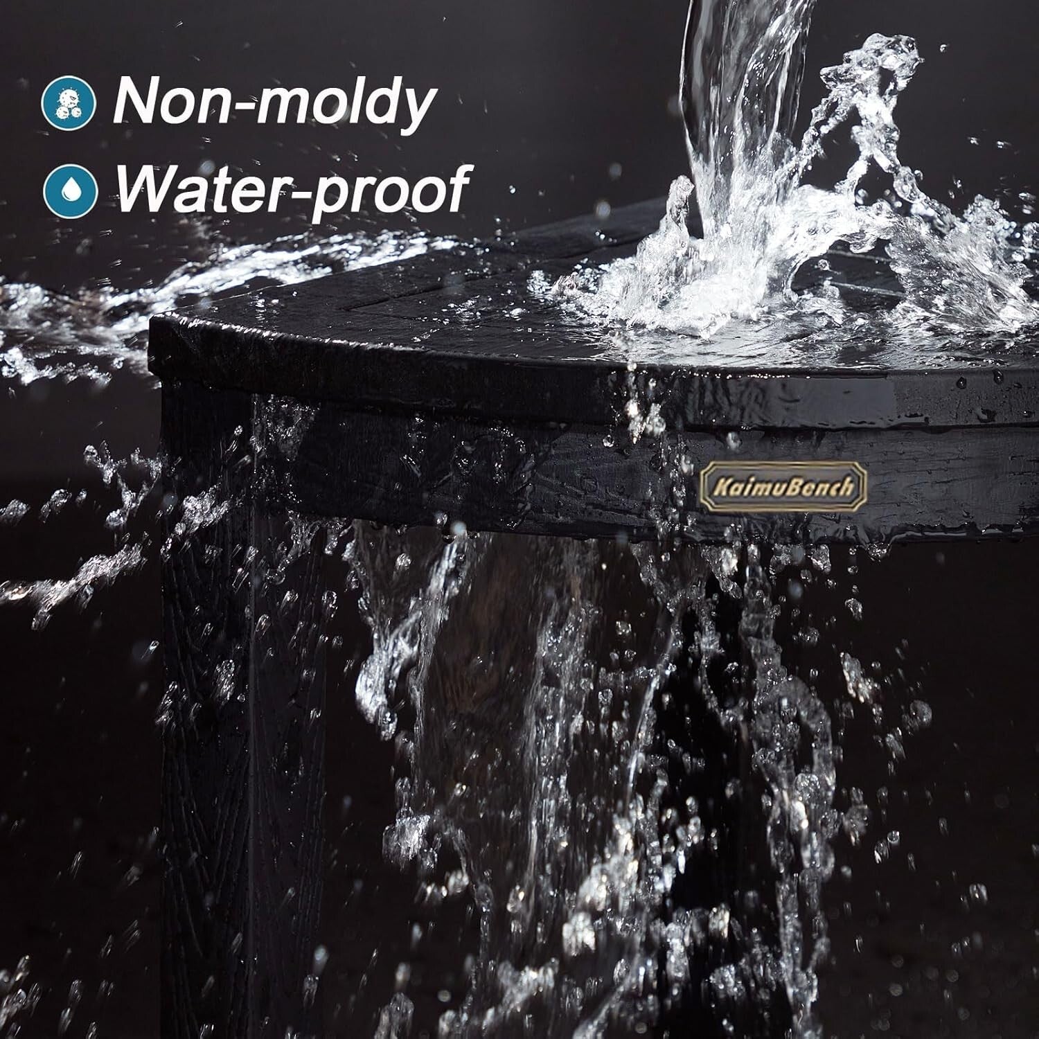 Lightweight Poly Lumber Corner Shower Seat - Versatile Multi-Functional Bench