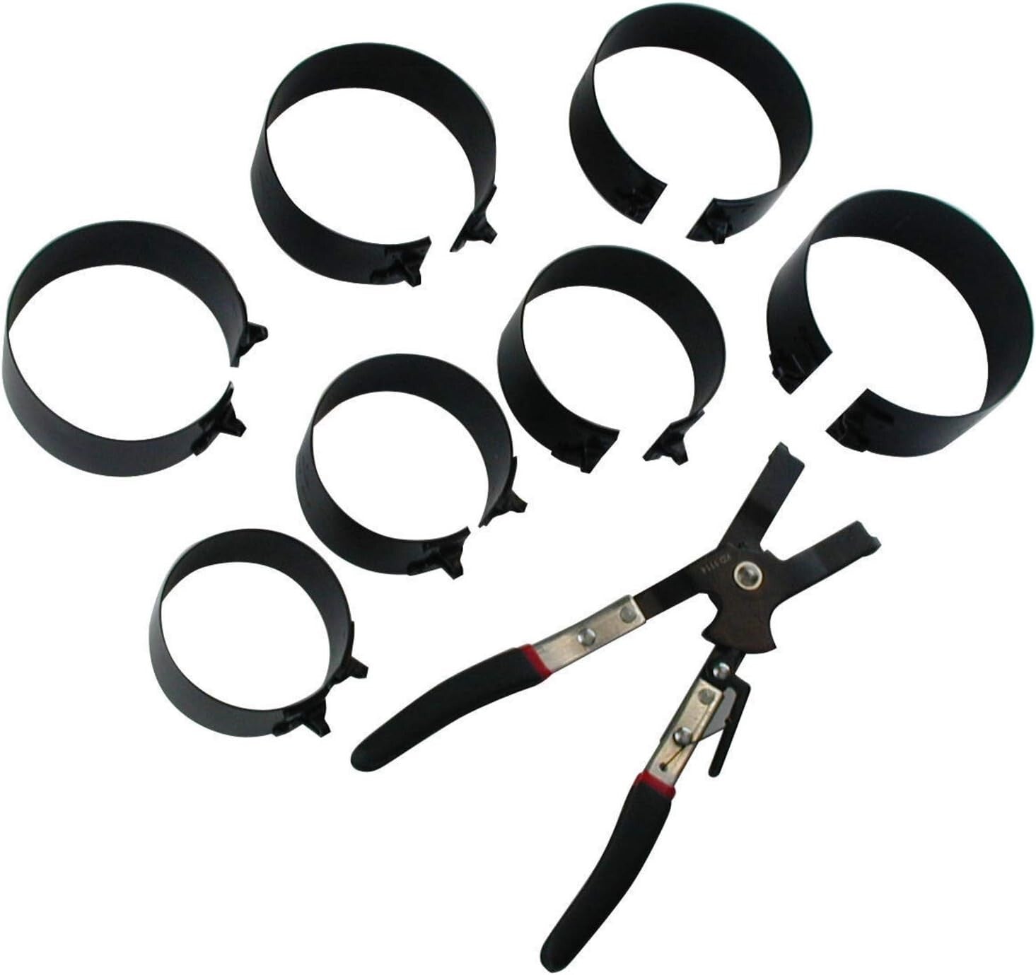 Durable 8 Pc. Piston Ring Installer Set - Ergonomic Grip & High-Speed Steel