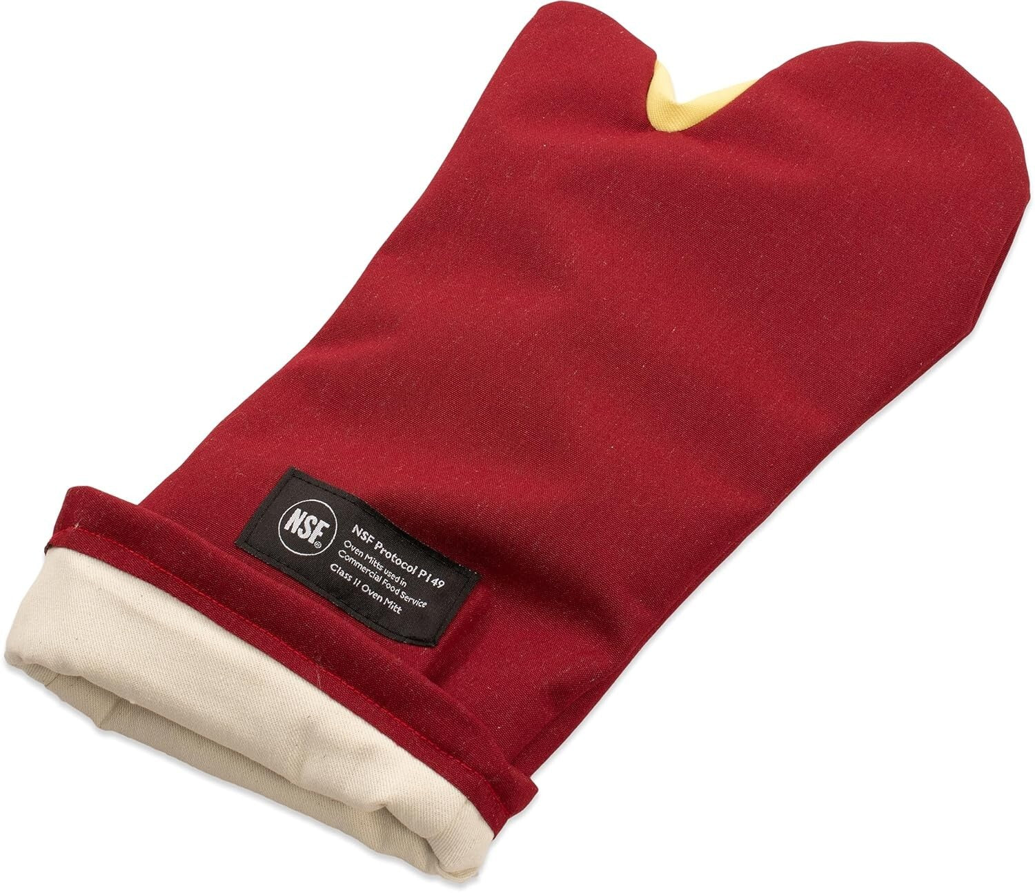 Durable Cool Touch Flame Oven Mitt - Universal Fit & NSF Certified Safety