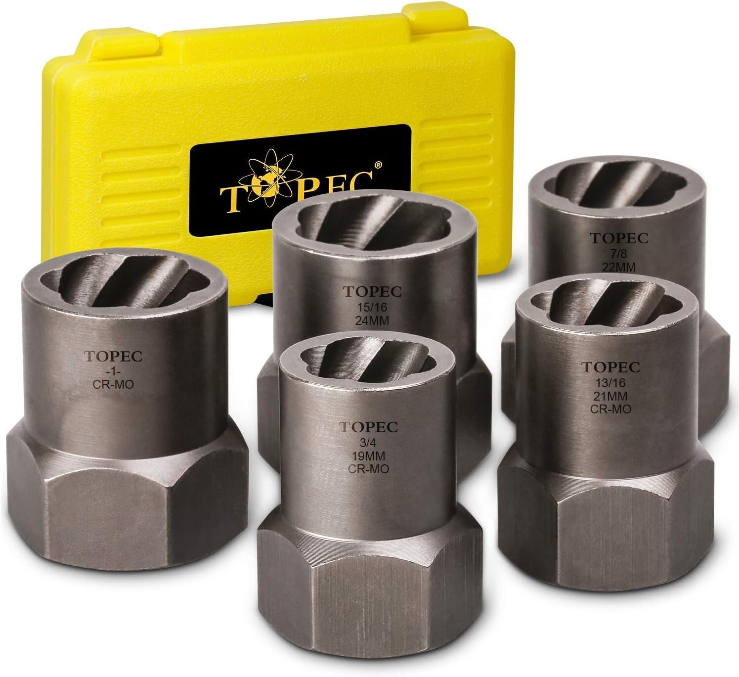1/2 Inch Drive Impact Extractor Set - Efficient Tool for Damaged Nuts & Bolts