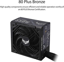 Load image into Gallery viewer, 550W ATX Power Supply with 80 PLUS Bronze and Axial-Tech Cooling Design