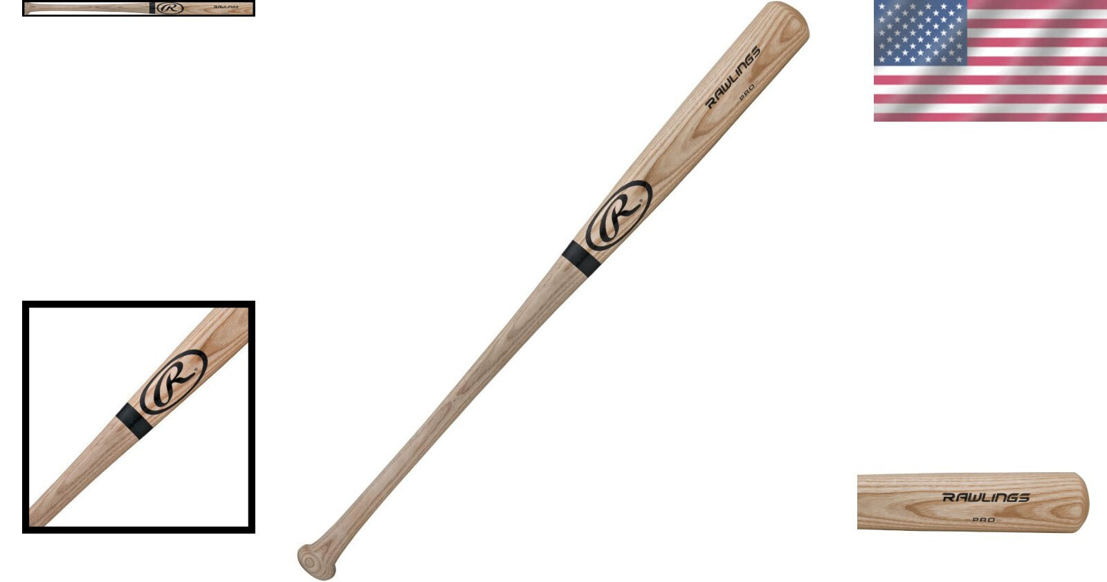 Durable Adirondack Ash Baseball Bat - Large Barrel, Comfortable Handle, 31 Oz