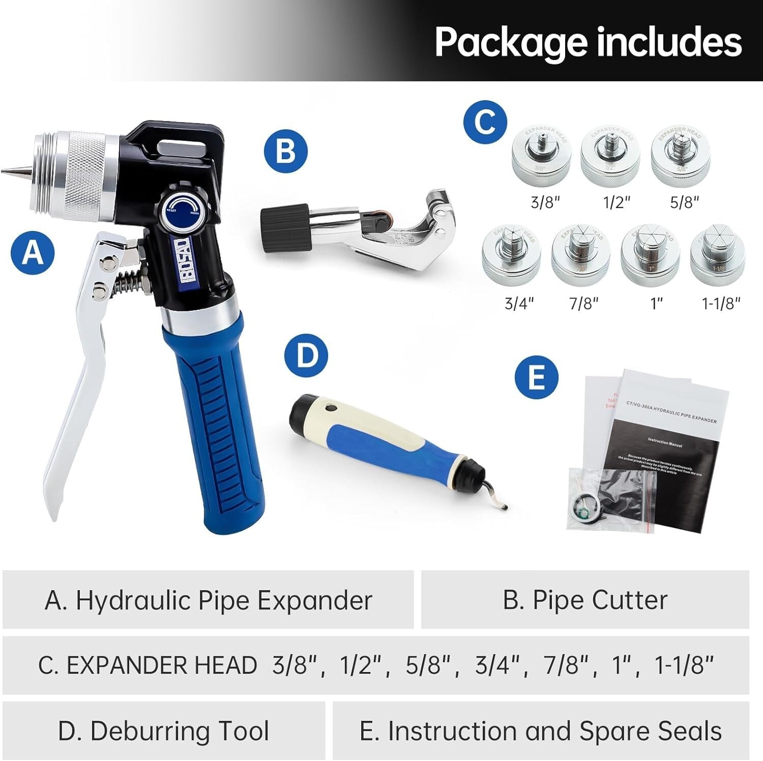 Aluminum Alloy Hydraulic Swaging Tool for Copper Tubes - Lightweight and Durable